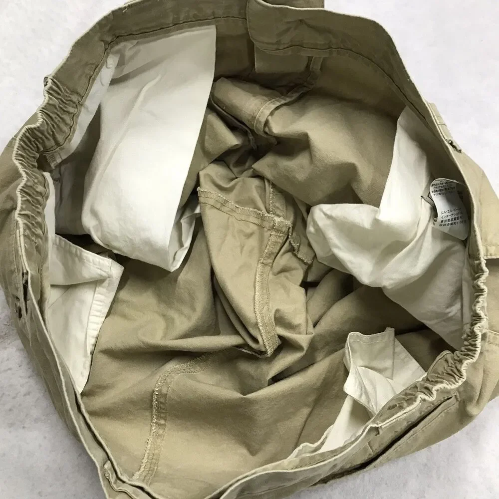LL BEAN Tropic Weight Cargo Shorts Men 36 Khaki  Comfort Adjustable Waist